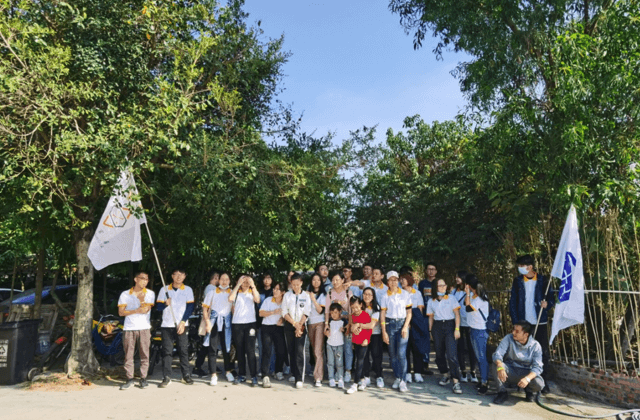 Nosso trabalho em equipe no Dafushan Park em 2020